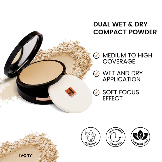 Buy ST London Dual Wet & Dry Compact Powder - Ivory in Pakistan