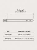 Buy SHEIN 135CM Plus Size Geometric Buckle Belt in Pakistan