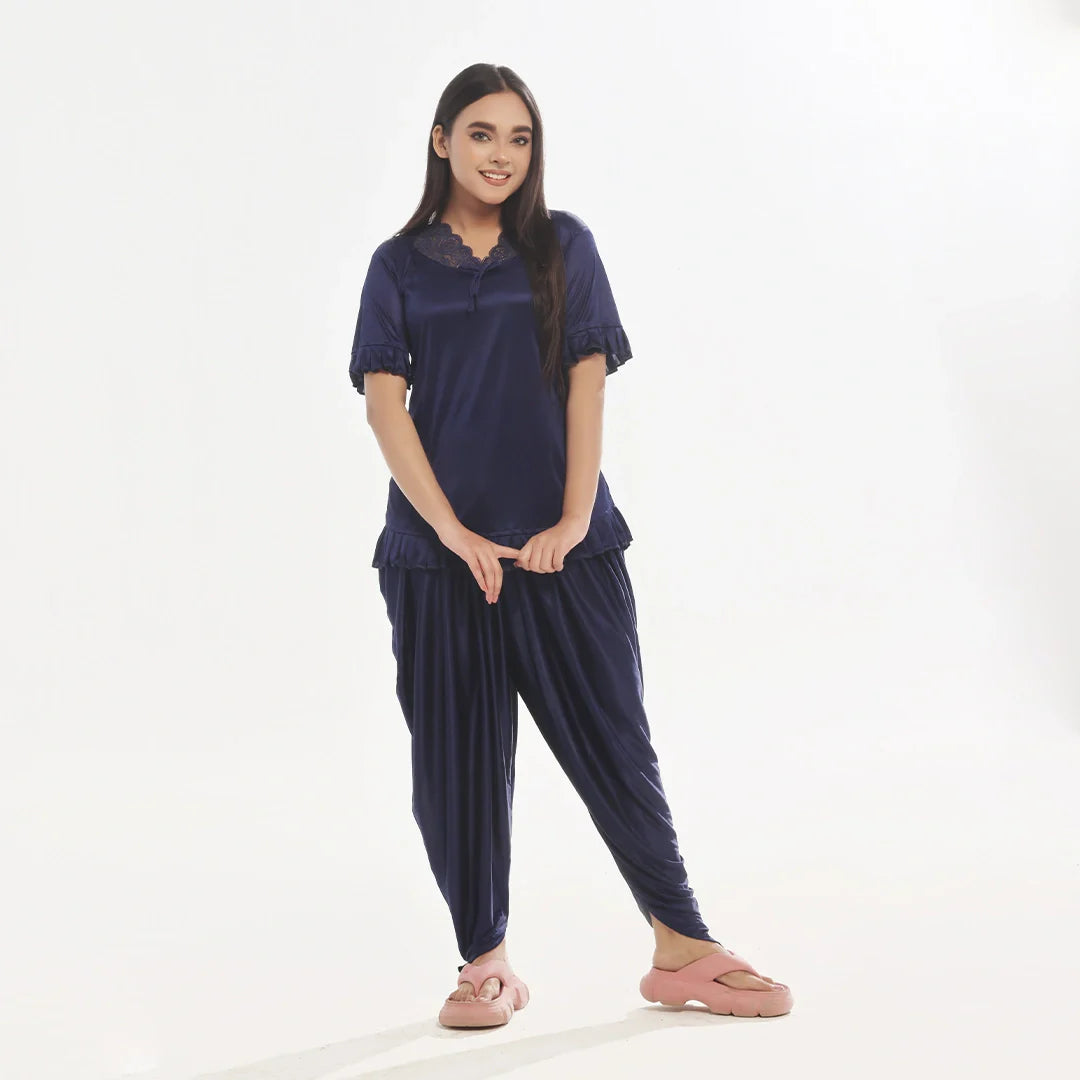 Buy Sajiero Patiala Silk Pajama Suit in Pakistan