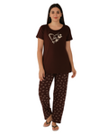 Buy Sajiero Cotton PJ Set - Cocoa Whisper in Pakistan