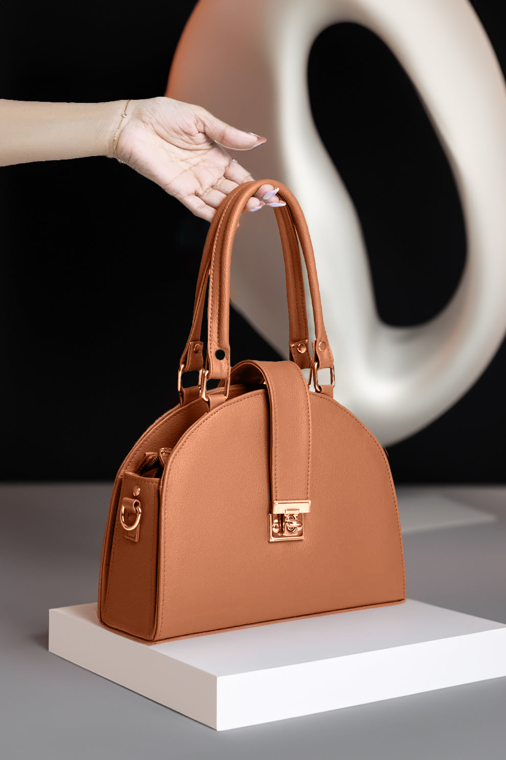 Buy HandBag D-Box Brown in Pakistan