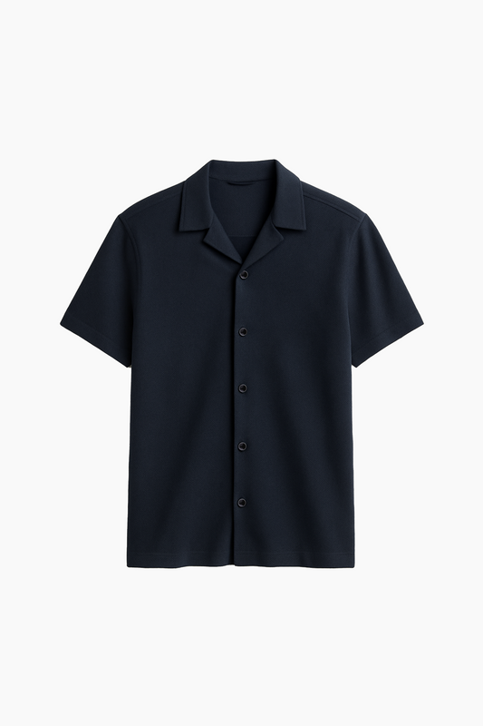 Buy Resort-Style Button Down Shirt - Sapphire Cuban in Pakistan
