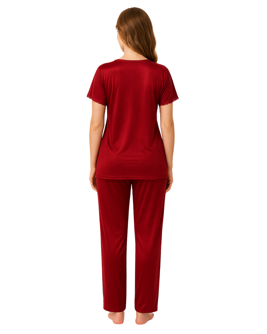 Buy Sajiero Silk Maternity Pajama Suit - Sleep Spell in Pakistan