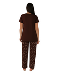Buy Sajiero Cotton PJ Set - Cocoa Whisper in Pakistan