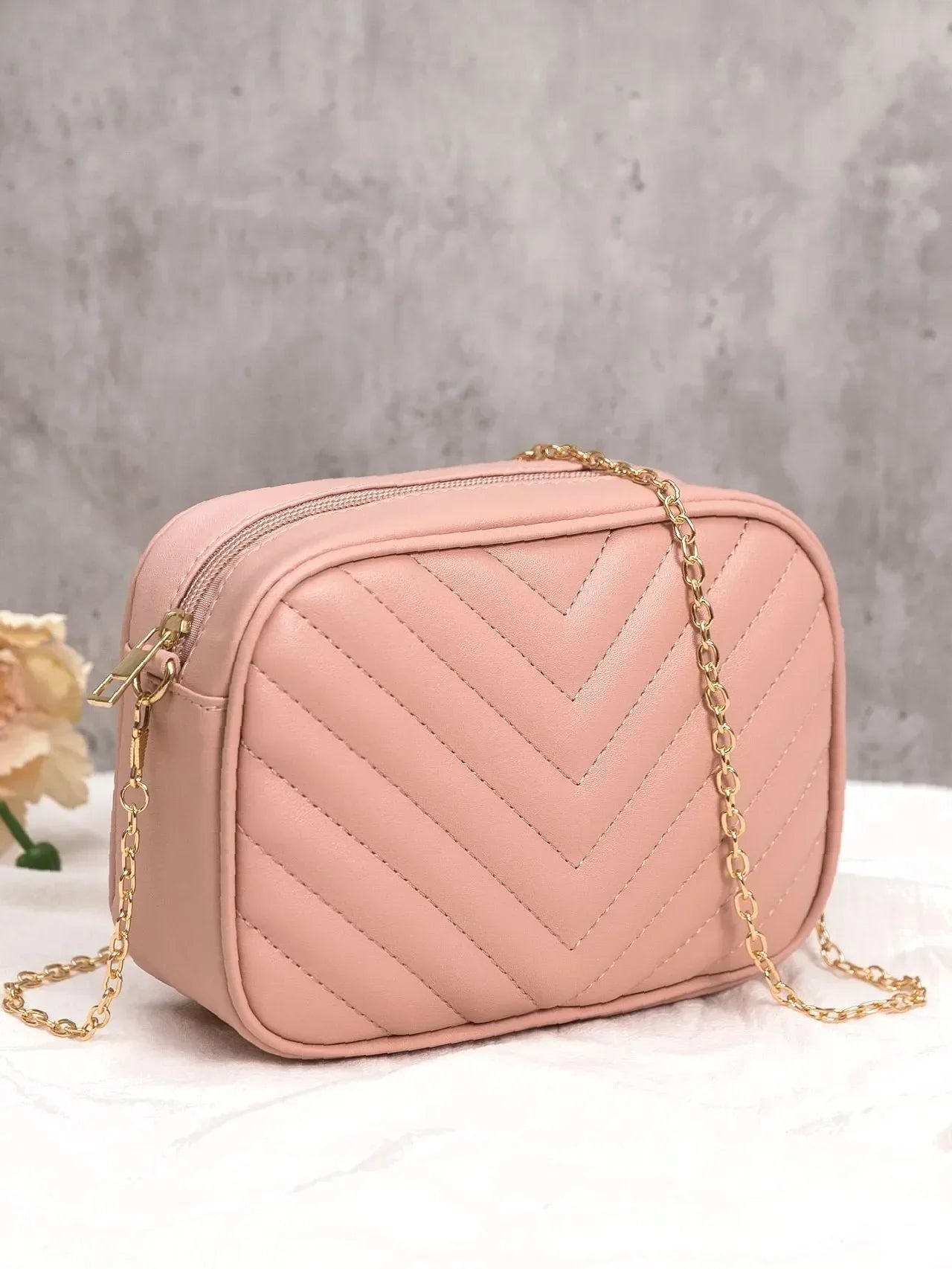 Buy Chevron Charm Crossbody Bag in Pakistan