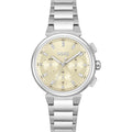 Buy Hugo Boss Women's Chronograph Silver Stainless Steel Gold Dial Watch - 1502676 in Pakistan