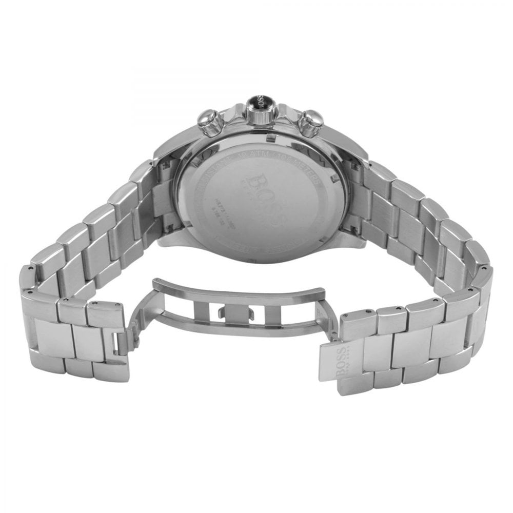 Buy Hugo Boss Mens Chronograph Quartz Stainless Steel Blue Dial 46mm Watch - 1512963 in Pakistan