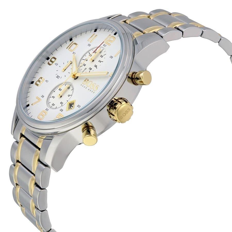 Buy Hugo Boss Mens Quartz Stainless Steel White Dial 44mm Watch - 1513236 in Pakistan