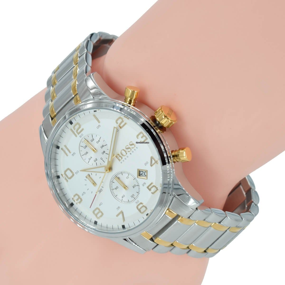 Buy Hugo Boss Mens Quartz Stainless Steel White Dial 44mm Watch - 1513236 in Pakistan