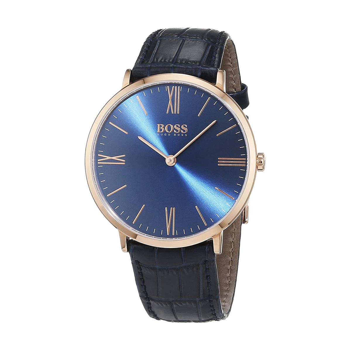 Buy Hugo Boss Mens Quartz Blue Leather Strap Blue Dial 40mm Watch - 1513371 in Pakistan