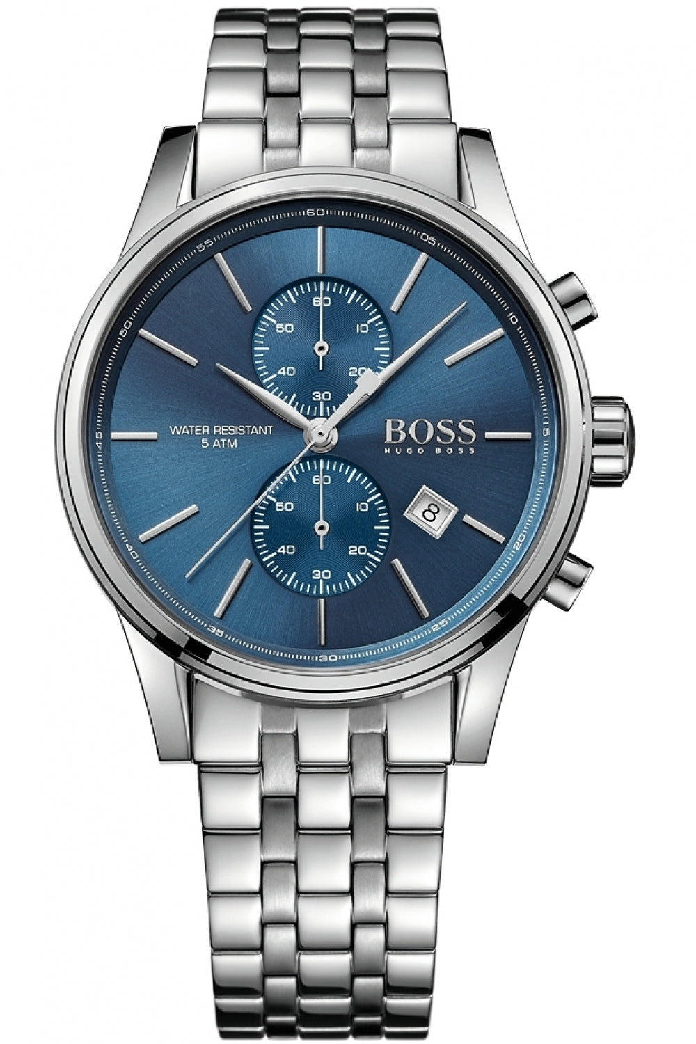 Buy Hugo Boss Mens Chronograph Quartz Stainless Steel Blue Dial 41mm Watch - 1513384 in Pakistan