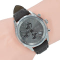 Buy Hugo Boss Mens Chronograph Quartz Leather Strap Grey Dial 44mm Watch - 1513476 in Pakistan