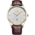 Buy Hugo Boss Mens Quartz Brown Leather Strap White Dial 43mm Watch - 1513486 in Pakistan