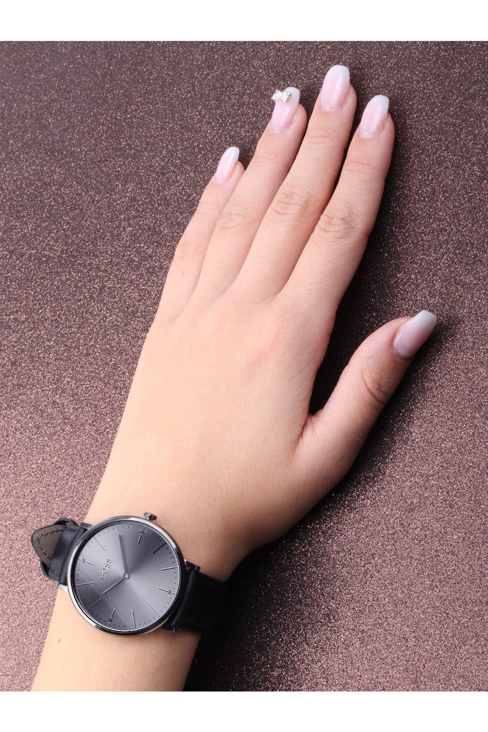 Buy Hugo Boss Mens Quartz Black Leather Strap Grey Dial 40mm Watch - 1513540 in Pakistan