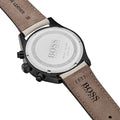 Buy Hugo Boss Mens Chronograph Quartz Leather Strap Grey Dial 44mm Watch - 1513476 in Pakistan