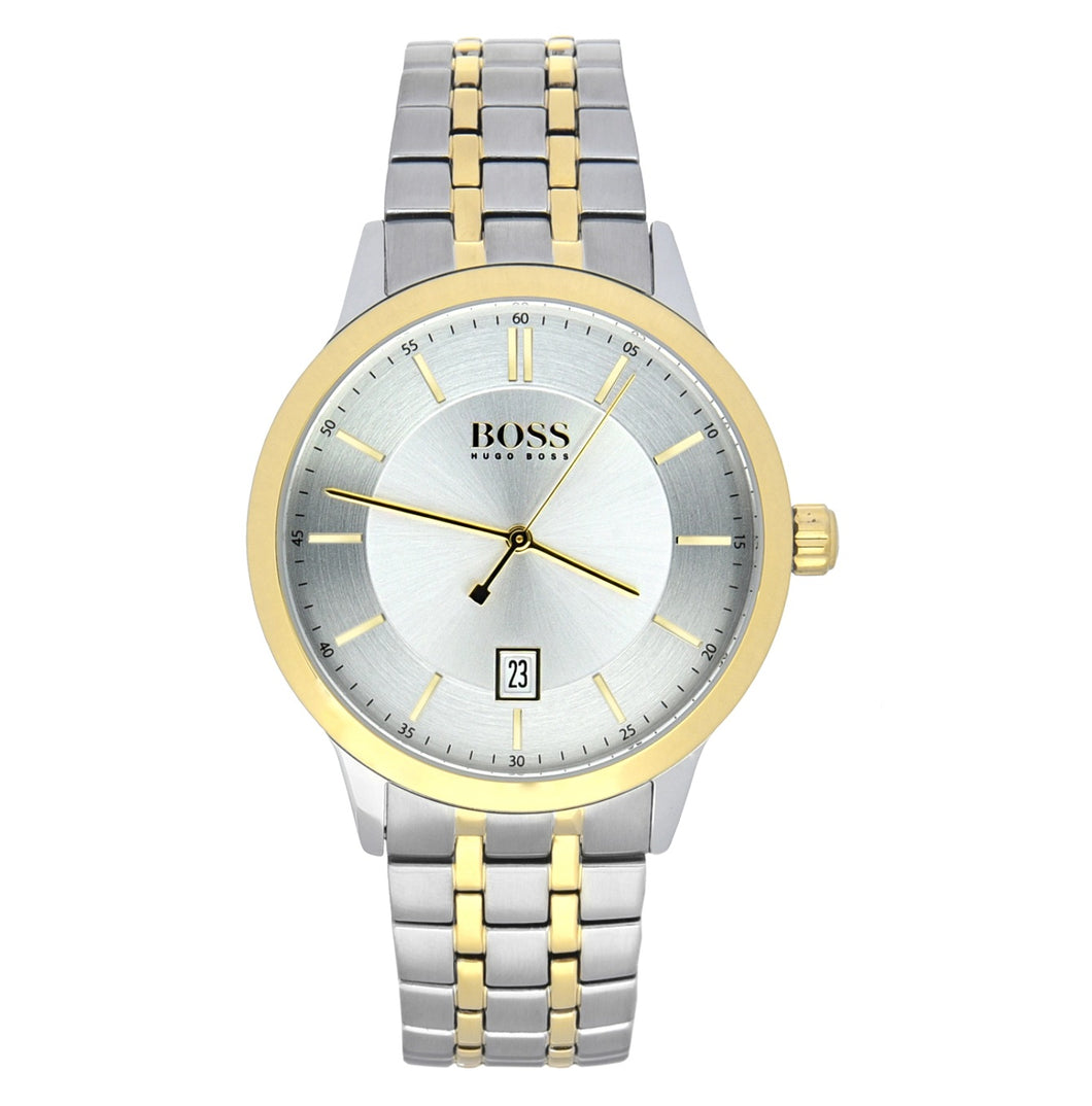 Buy Hugo Boss Mens Chronograph Quartz Stainless Steel Silver Dial 41mm Watch - 1513687 in Pakistan