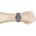 Buy Hugo Boss Mens Quartz Brown Leather Strap Grey Dial 44mm Watch - 1513787 in Pakistan