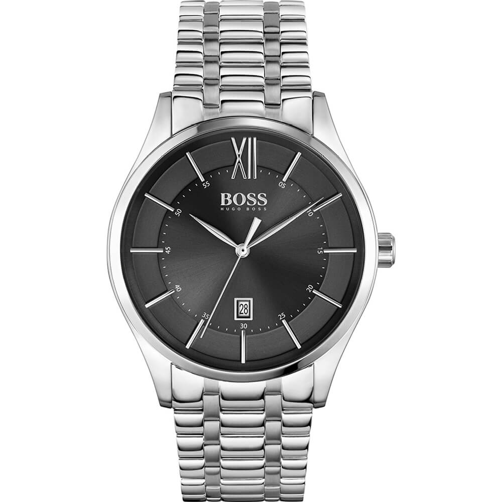 Buy Hugo Boss Mens Chronograph Quartz Stainless Steel Black Dial 41mm Watch - 1513614 in Pakistan