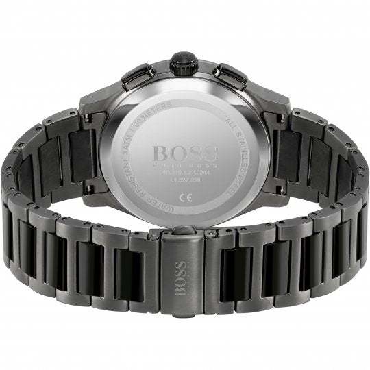 Buy Hugo Boss Mens Chronograph Quartz Stainless Steel Black Dial 43mm Watch - 1513814 in Pakistan