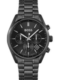 Buy Hugo Boss Mens Chronograph Quartz Stainless Steel Black Dial 44mm Watch - 1513960 in Pakistan