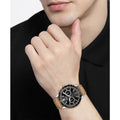 Buy Hugo Boss Mens Chronograph Quartz Leather Strap Black Dial 44mm Watch - 1513964 in Pakistan
