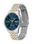 Buy Hugo Boss Mens Quartz Two-tone Stainless Steel Blue Dial 42mm Watch - 1513976 in Pakistan