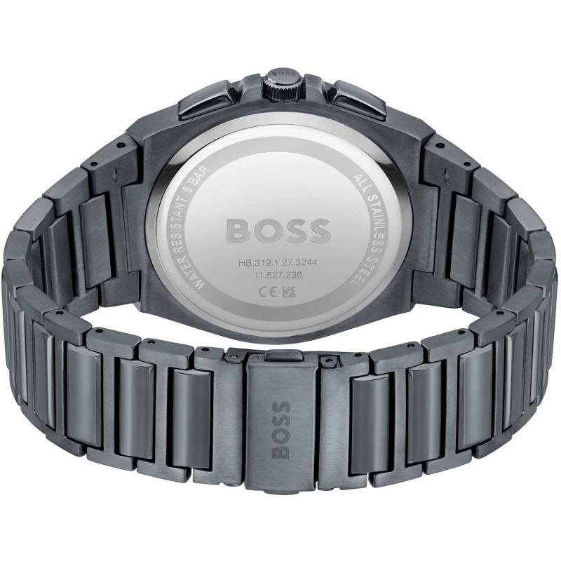 Buy Hugo Boss Men's Chronograph Grey Stainless Steel Quartz Watch 1513996 in Pakistan