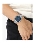 Buy Hugo Boss Mens Silver Stainless Steel Blue Dial Chronograph Quartz Watch 1514007 in Pakistan