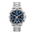 Buy Hugo Boss Mens Chronograph Quartz Stainless Steel Blue Dial 46mm Watch - 1512963 in Pakistan