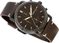 Buy Commuter Black Dial Brown Leather Strap Watch For Men in Pakistan