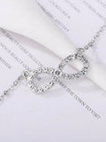 Buy Shein Rhinestone Infinity Pendant Necklace in Pakistan