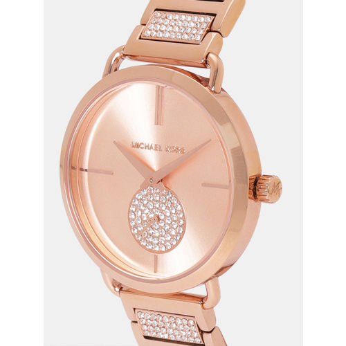 Buy Michael Kors Portia Crystal Rose Gold Dial Stainless Steel Strap Ladies Watch - Mk3853 in Pakistan
