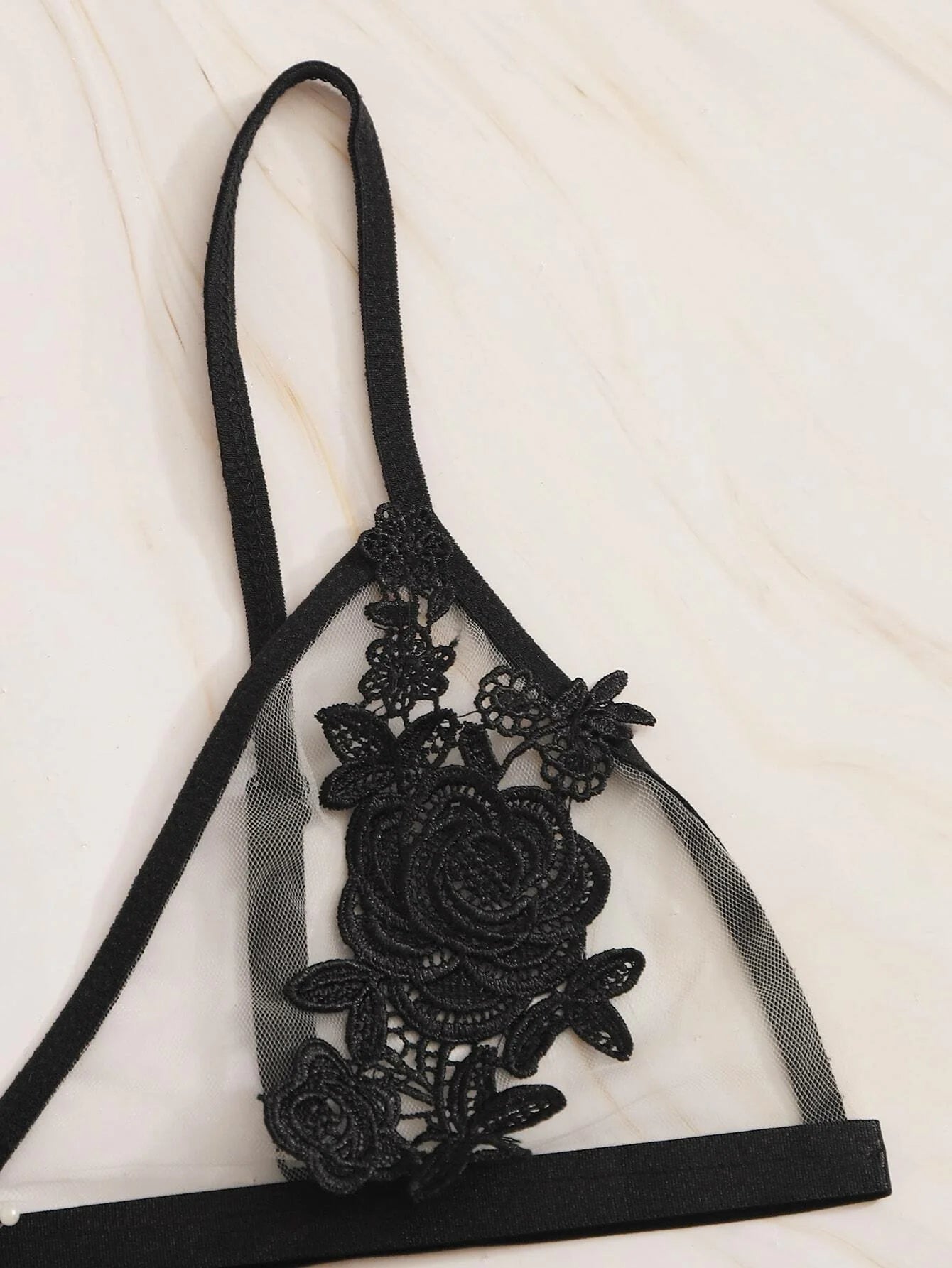 Buy Shein Flower Crochet Sheer Lingerie Set in Pakistan