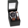 Buy Hugo Boss Mens Quartz Brown Leather Strap Black Dial 44mm Watch - 1513494 in Pakistan