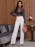 Buy SHEIN Lettuce Trim Mesh Top Without Bra in Pakistan