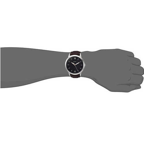 Buy Minimalist Black Dial Brown Leather Strap Watch For Men in Pakistan