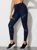 Buy SHEIN Contrast Mesh Tummy Control Sports Leggings in Pakistan