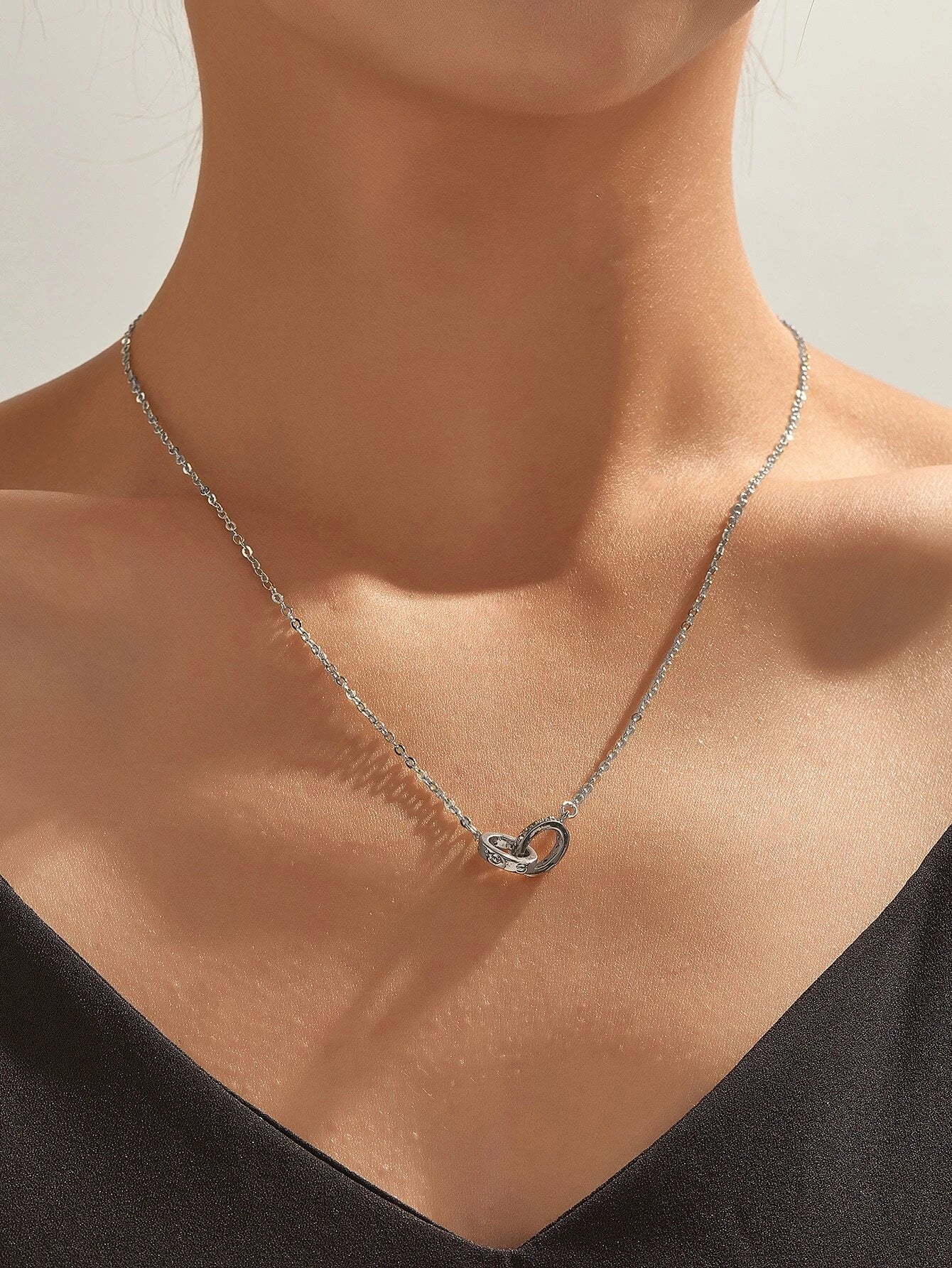 Buy Shein Ring Pendant Necklace in Pakistan