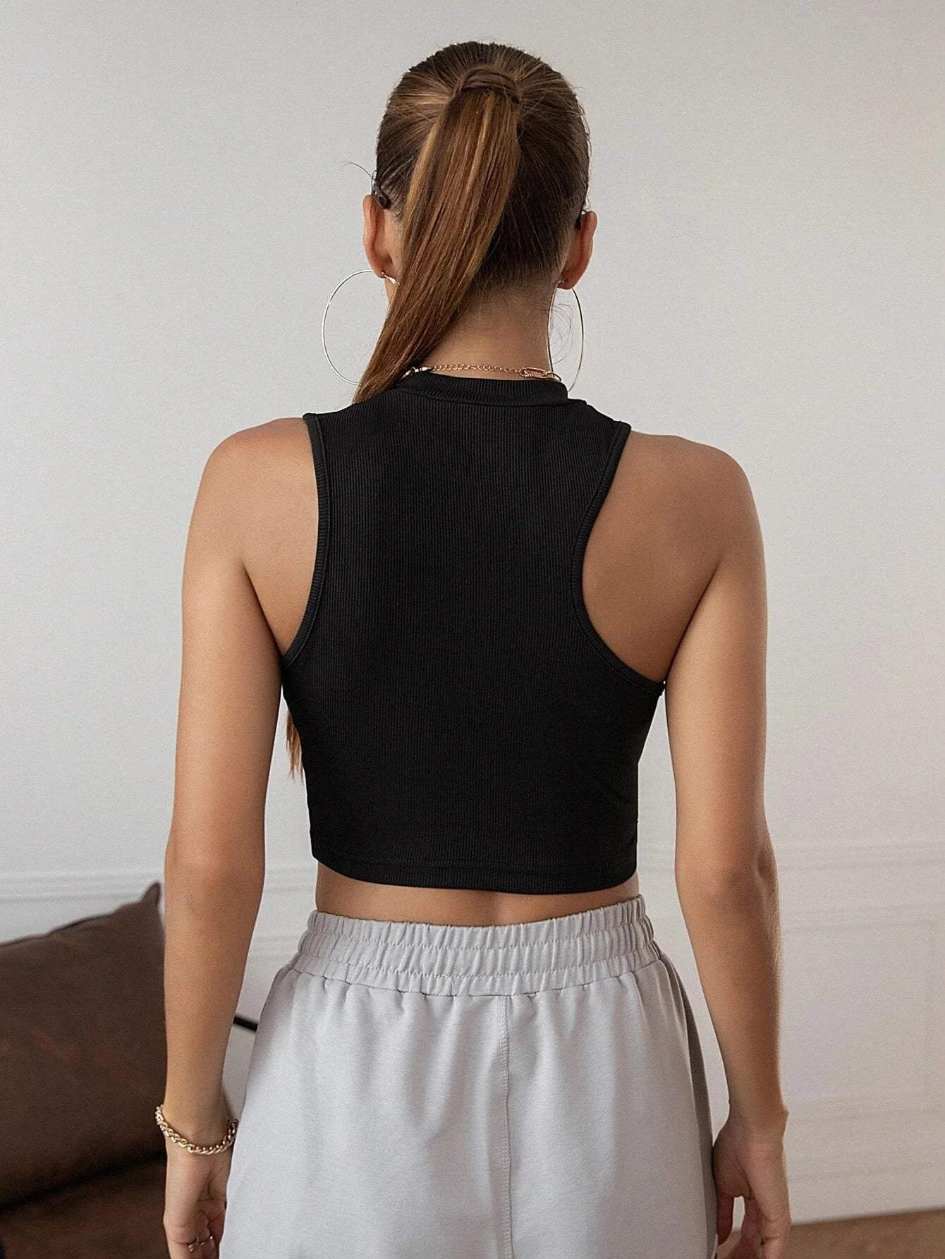 Buy SHEIN Asymmetrical Neck Tank Top in Pakistan