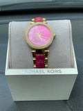 Buy Michael Kors Parker Pink Mother Of Pearl Dial Two Tone Stainless Steel Strap Ladies Watch - Mk6490 in Pakistan