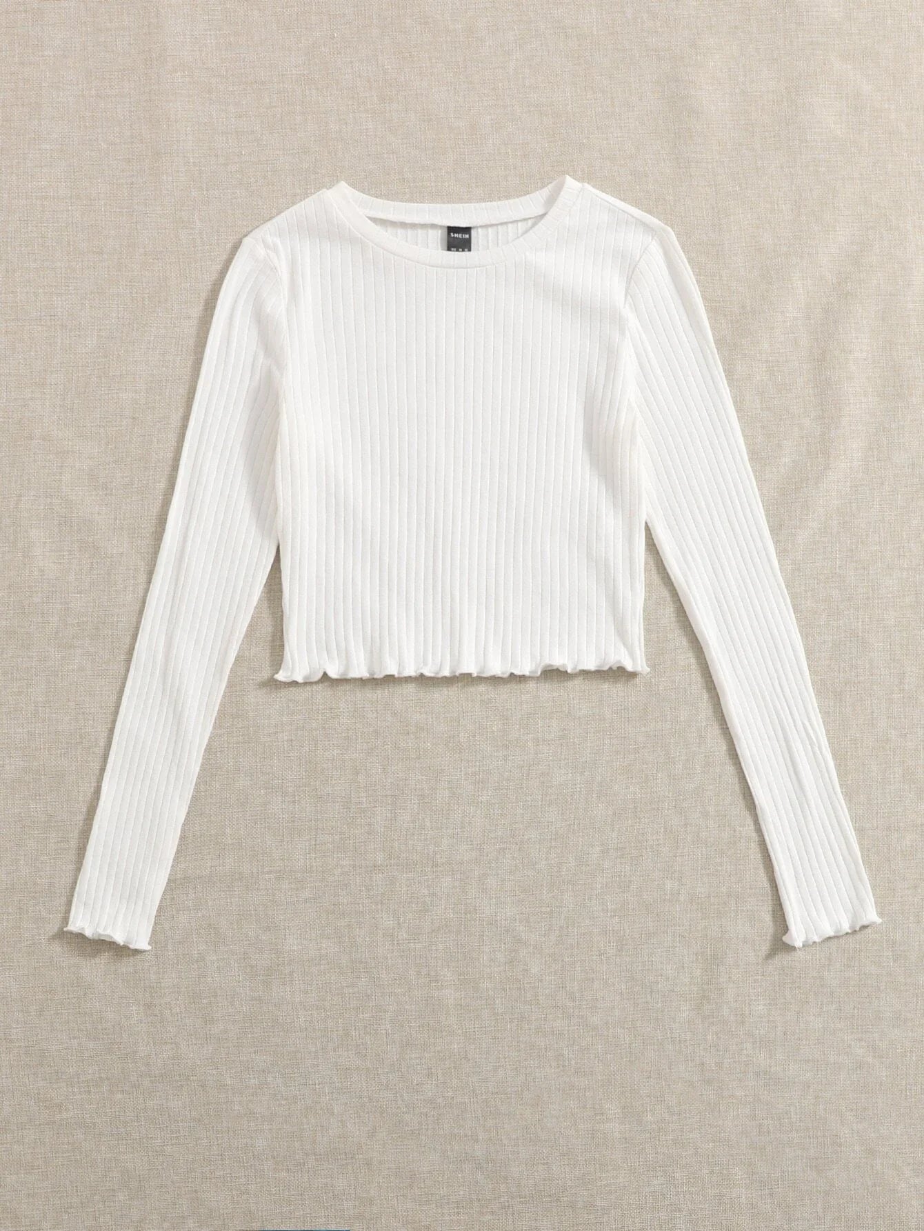 Buy SHEIN EZwear Lettuce Trim Solid Top in Pakistan