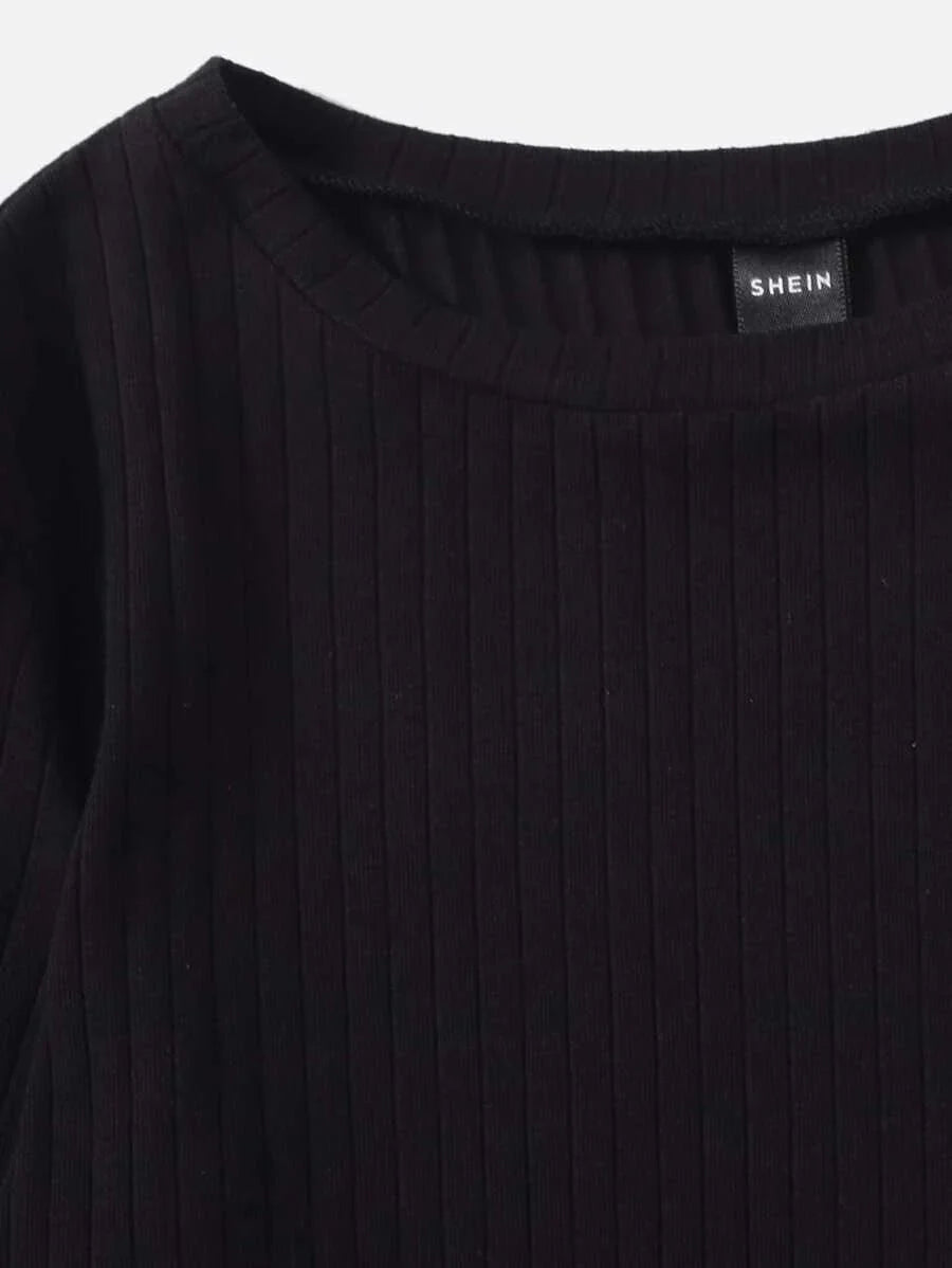 Buy Shein Lettuce Trim Solid Top in Pakistan