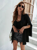 Buy Shein Cloak Sleeve Lapel Neck Blazer Without Belt in Pakistan
