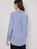 Buy SHEIN BIZwear Fold Pleated Back Solid Shirt in Pakistan