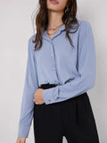 Buy SHEIN BIZwear Fold Pleated Back Solid Shirt in Pakistan