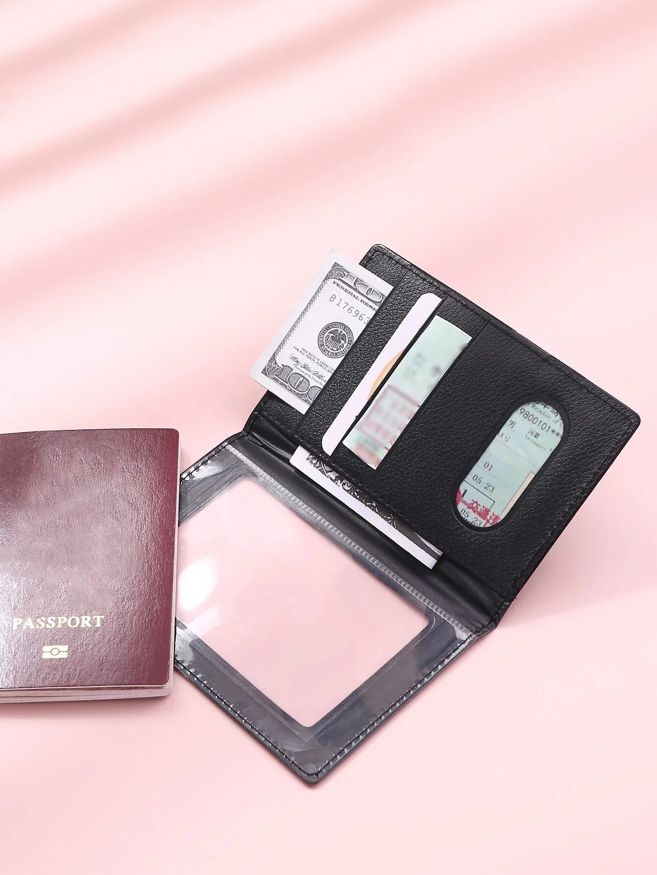 Buy Shein Letter Graphic Fold Passport Case in Pakistan