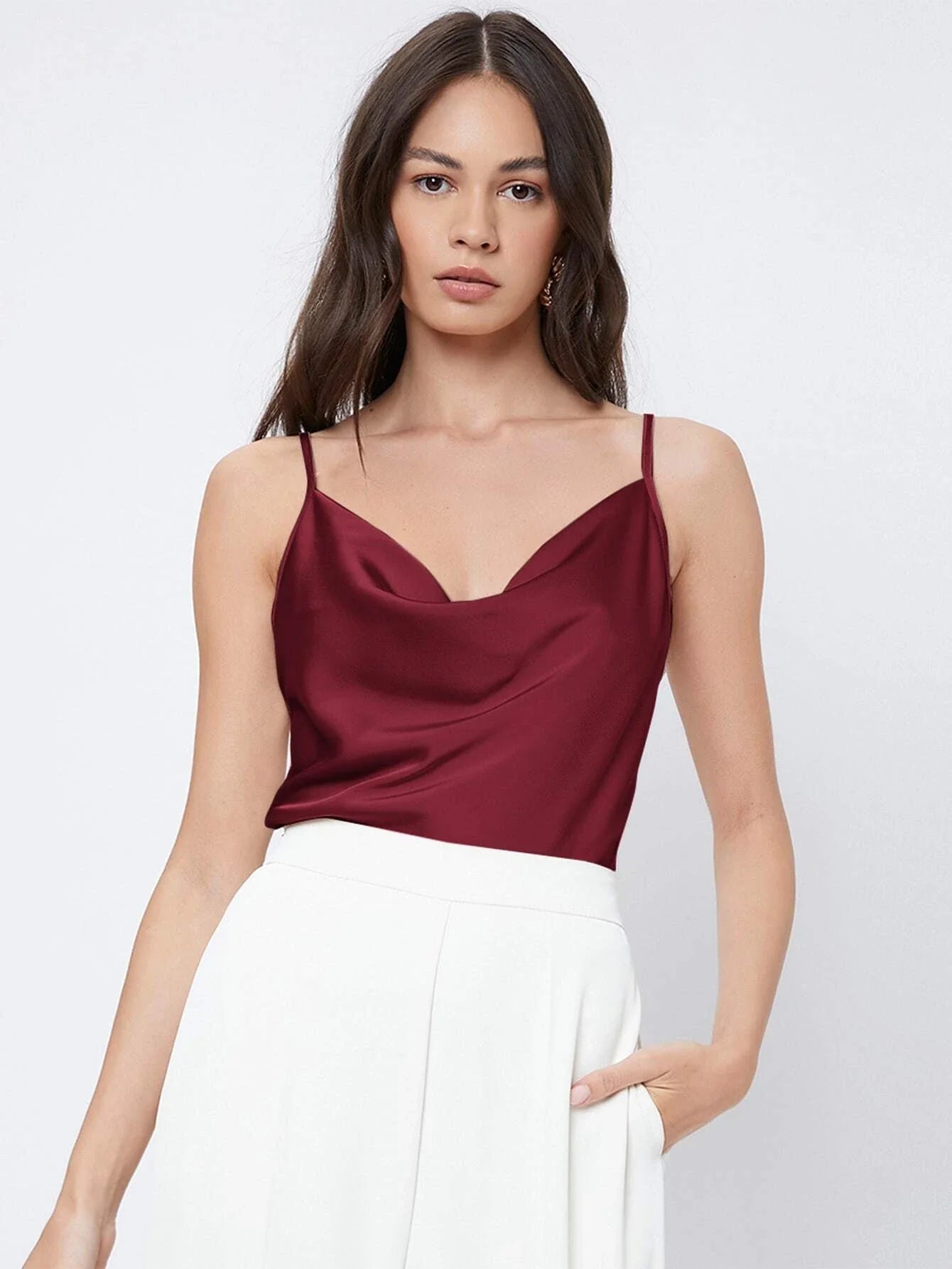 Buy SHEIN BIZwear Cowl Neck Cami Top in Pakistan