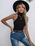 Buy Shein Turtleneck Ribbed Knit Top in Pakistan