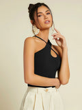 Buy SHEIN Criss Cross Rib-knit Top in Pakistan