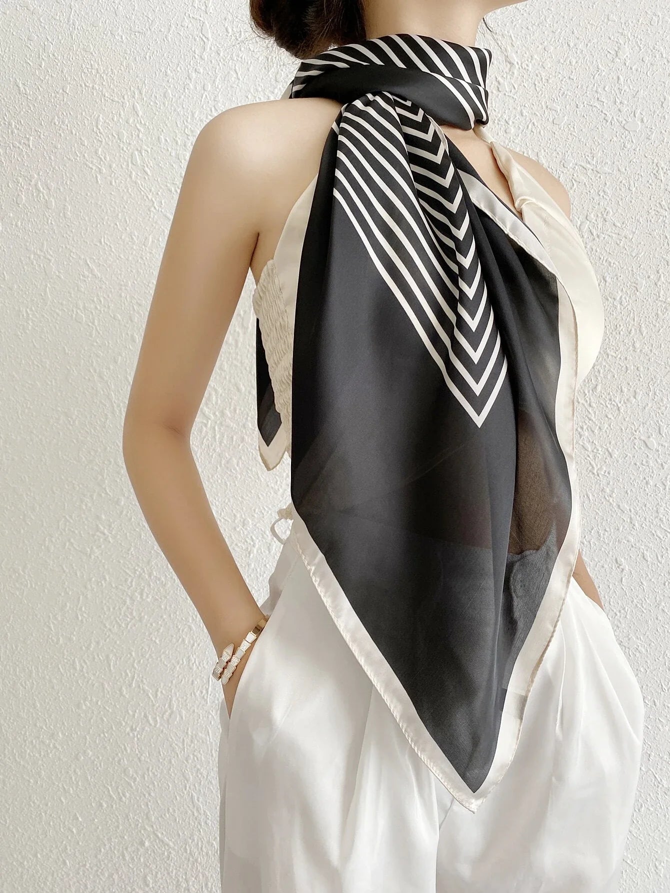 Buy Shein Striped Print Bandana in Pakistan